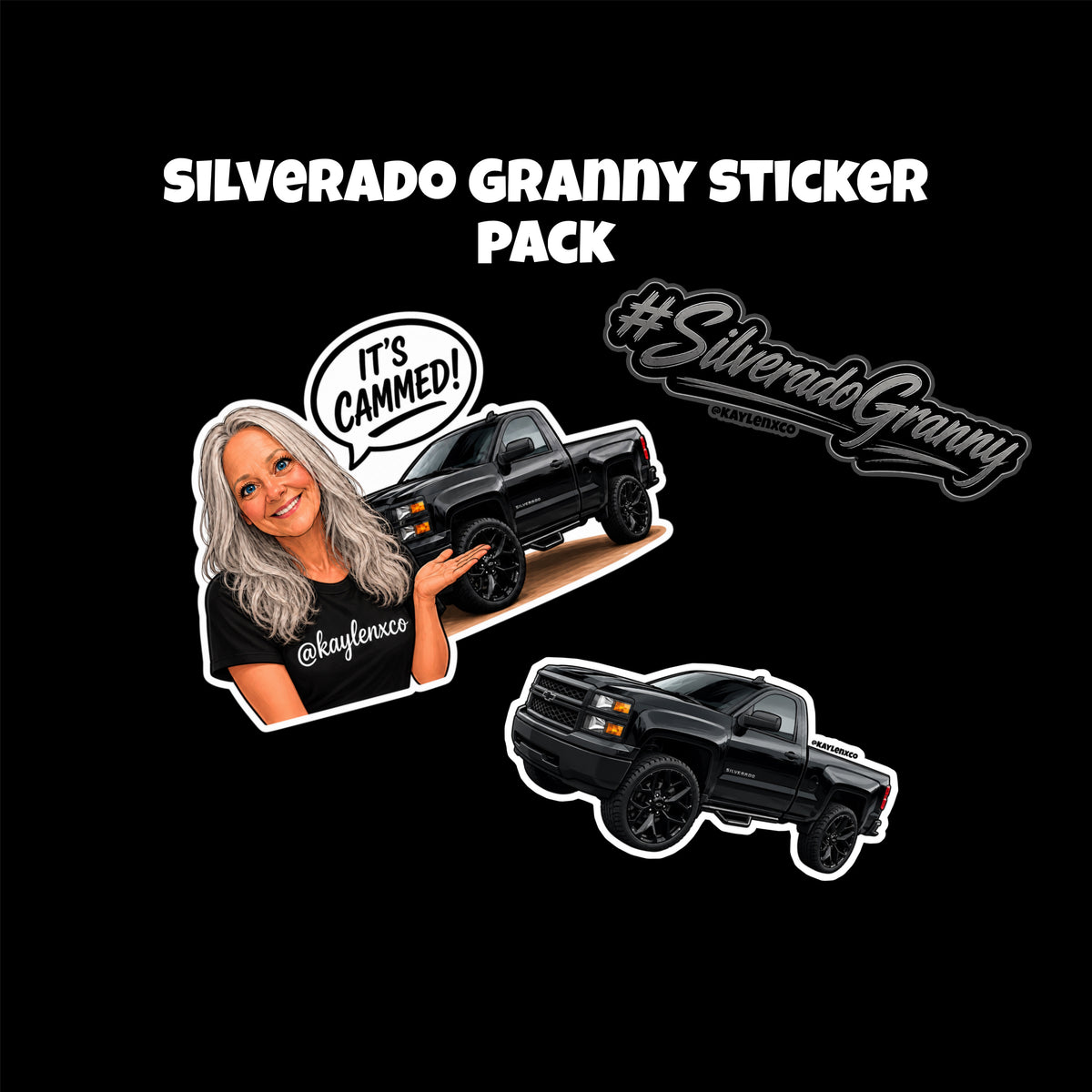 Silverado Granny Sticker